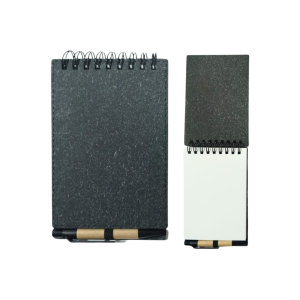 Libreta Eco Black Ring con Bolígrafo