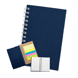 Cuaderno Navy Ring con Sticky Notes